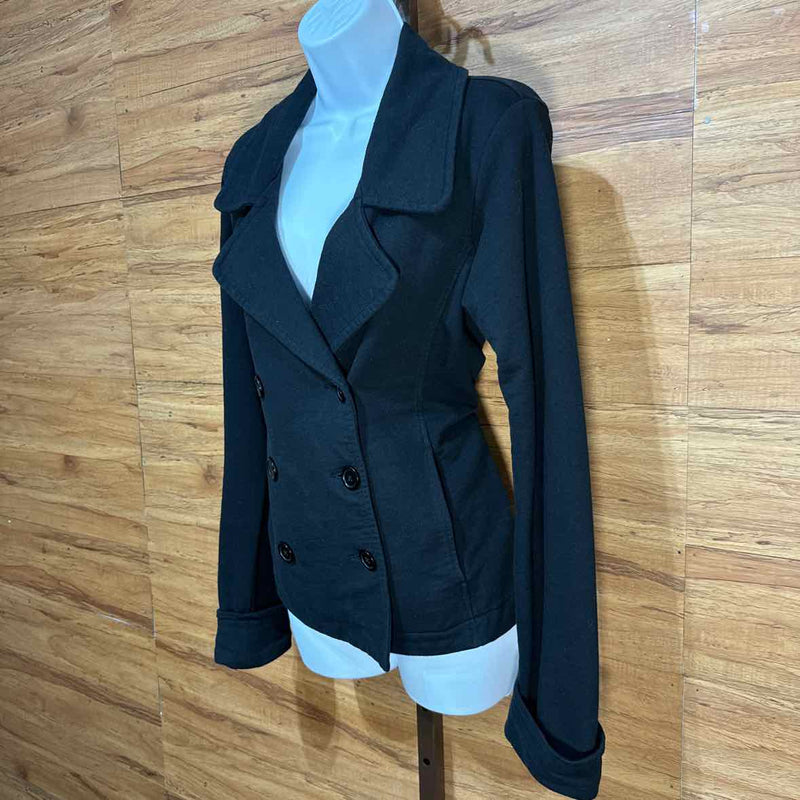 Normakamali Black Size M Knit Double Breasted Blazer Jacket