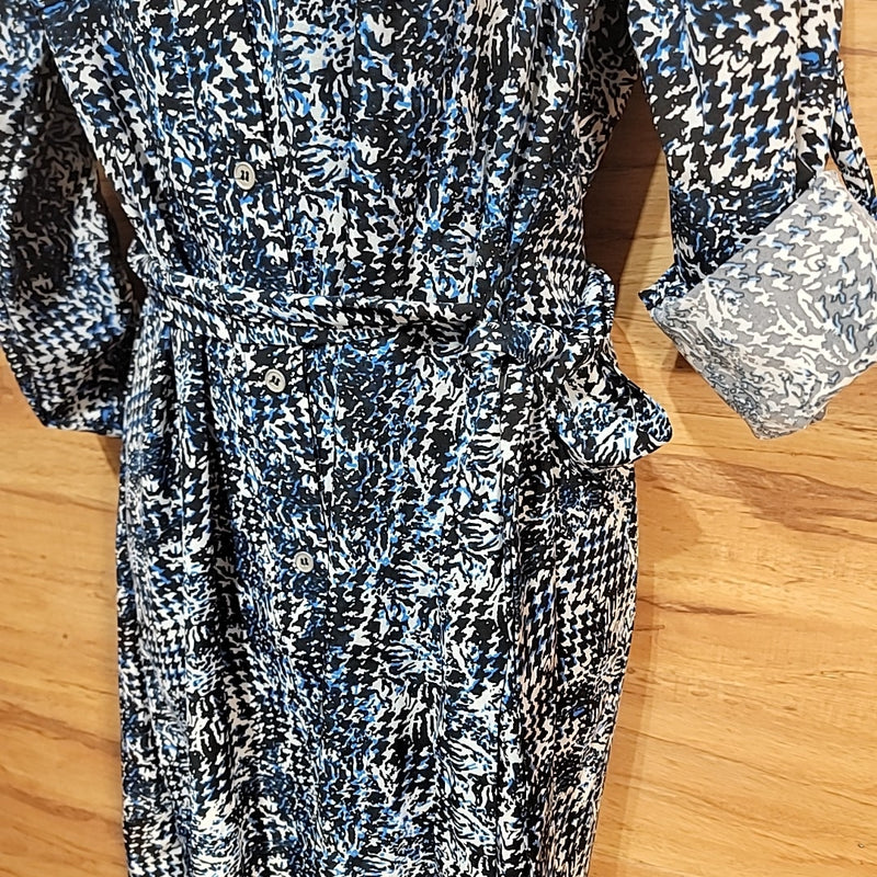 NY Collection Size PM Black Blue Dress