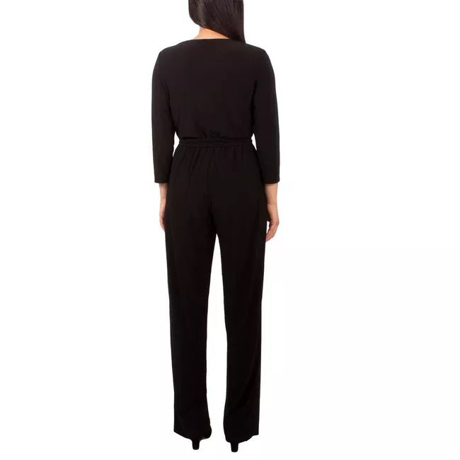 NY Collection Size PL Black Petite Jumper