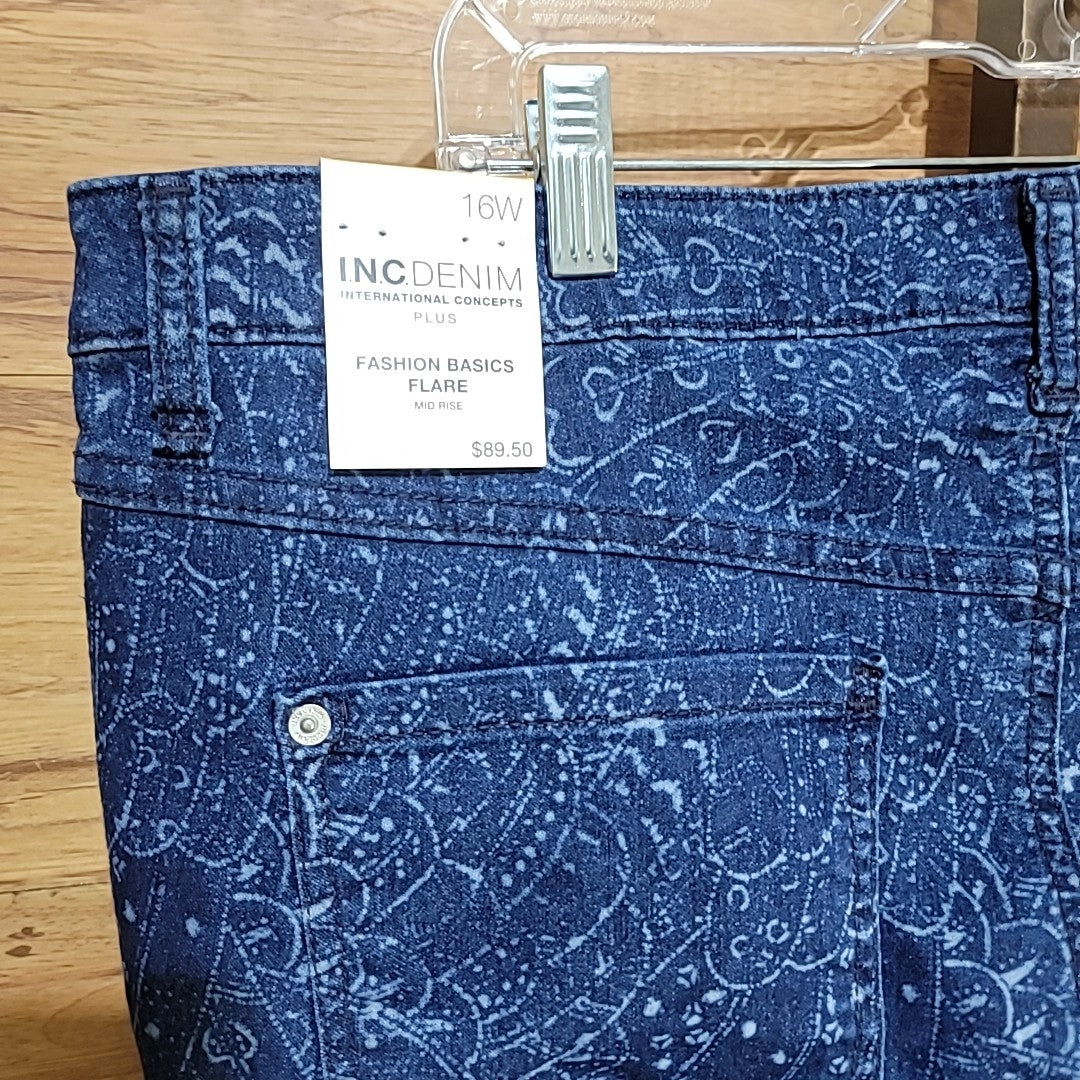 INC Size 16W Blue Jeans