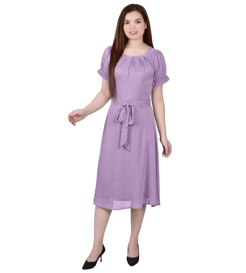 NY Collection Size PL Purple Dress