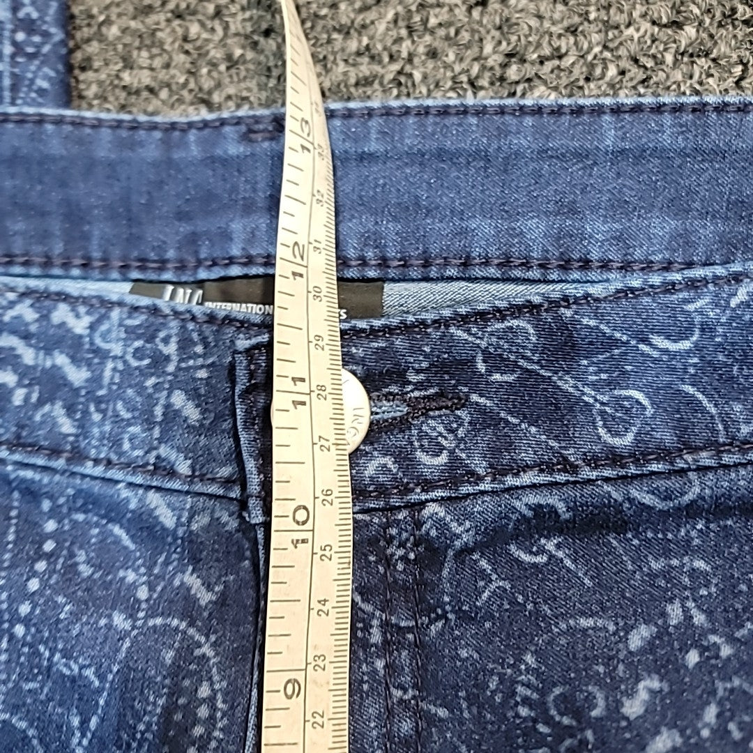 INC Size 20W Blue Cotton Jeans